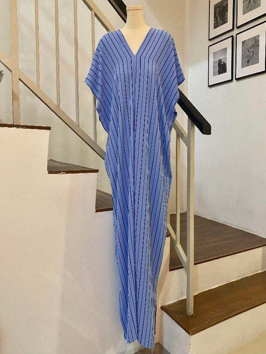 Kaftan printed V shape Material Ironless
