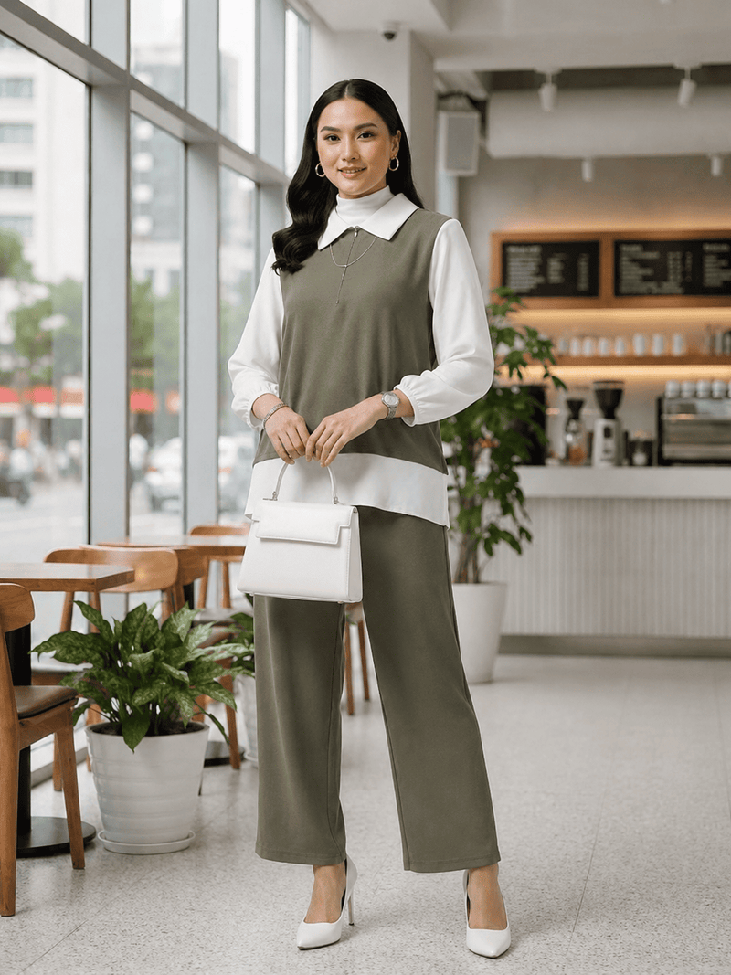 Casual Blouse & Pants Set