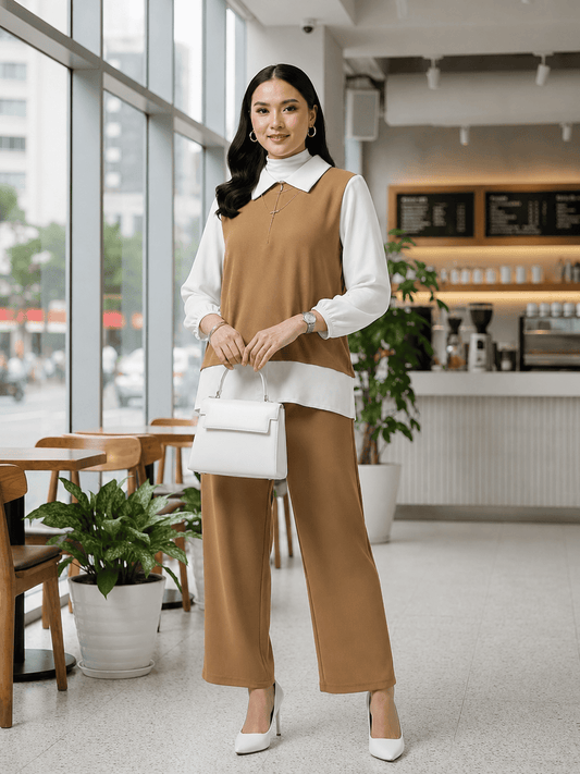 New Arrival Casual Blouse & Pants Set