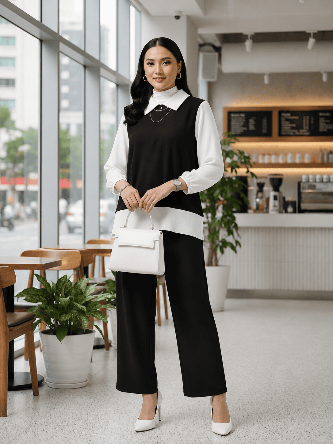 New Arrival Casual Blouse & Pants Set