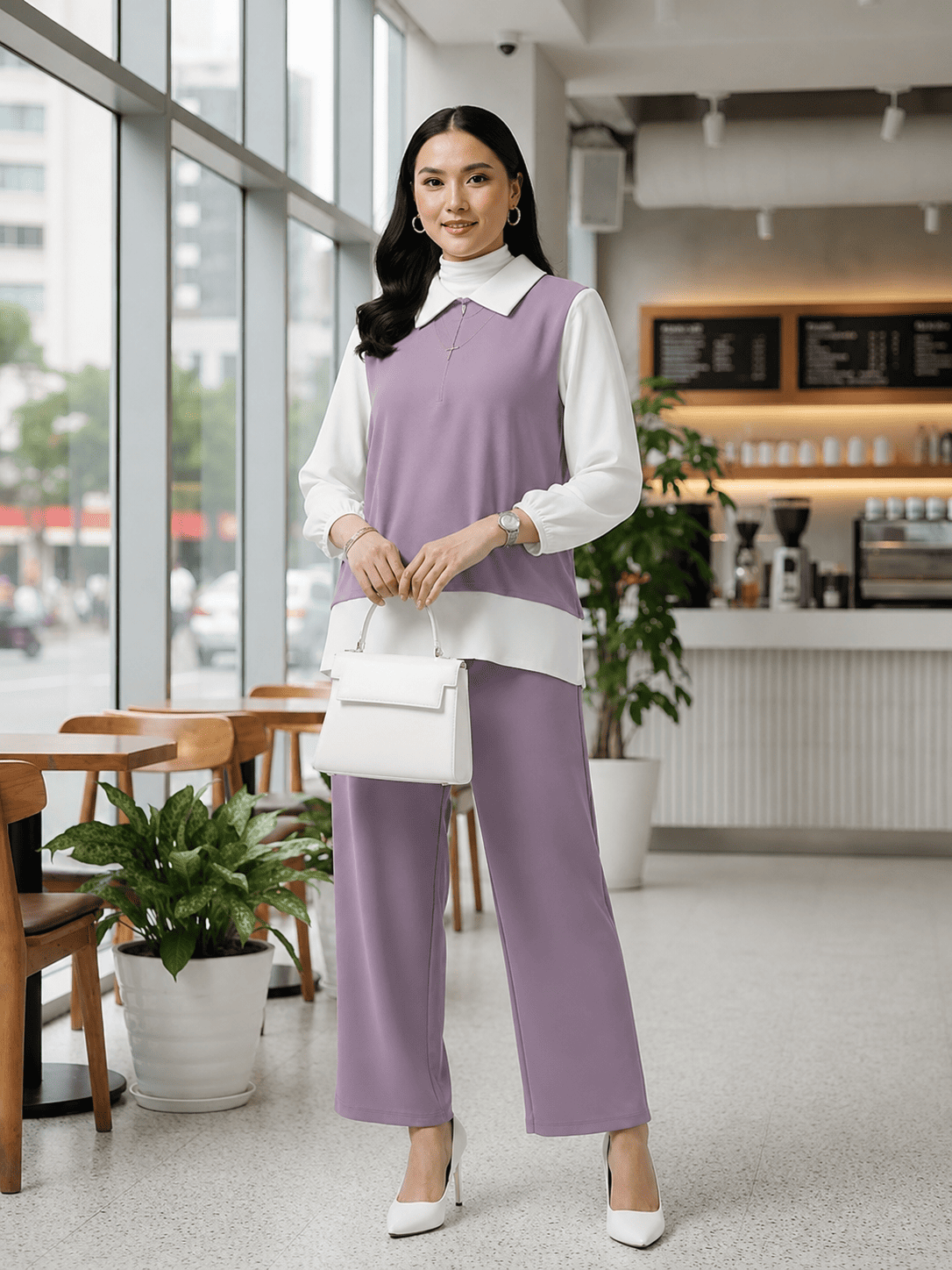 New Arrival Casual Blouse & Pants Set