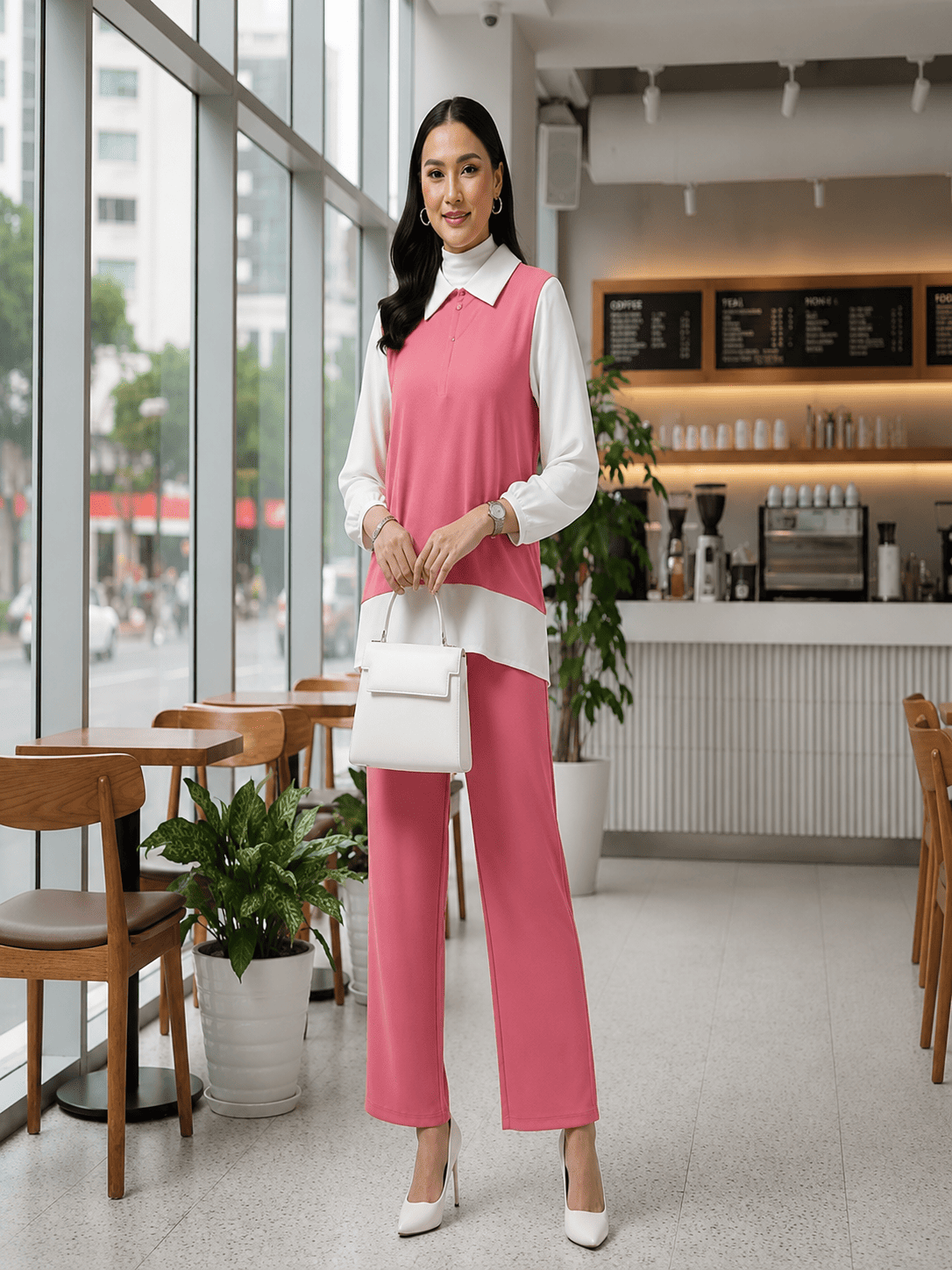 New Arrival Casual Blouse & Pants Set