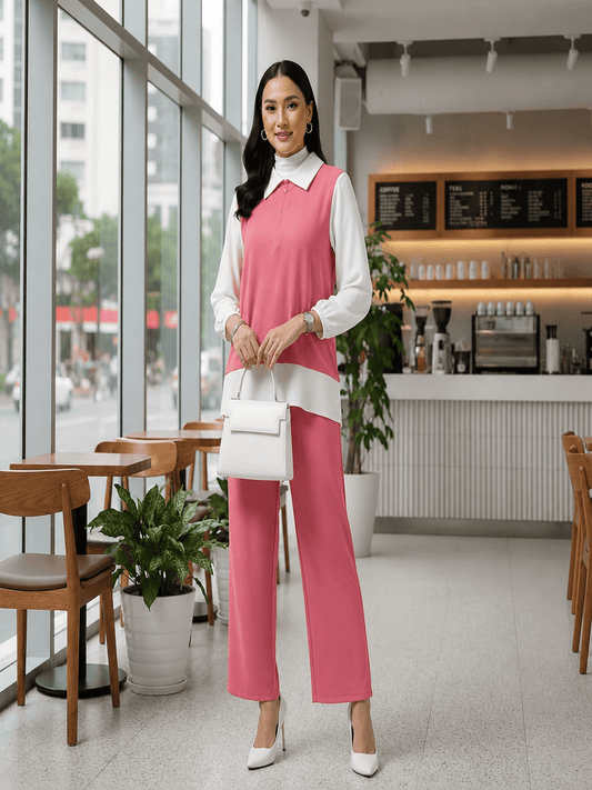 New Arrival Casual Blouse & Pants Set