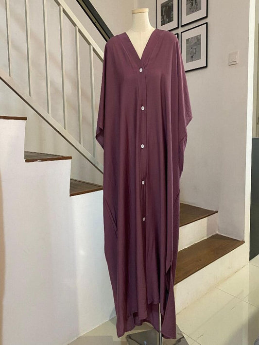 Kaftan Summer V-Neck Premium Linen Fabric