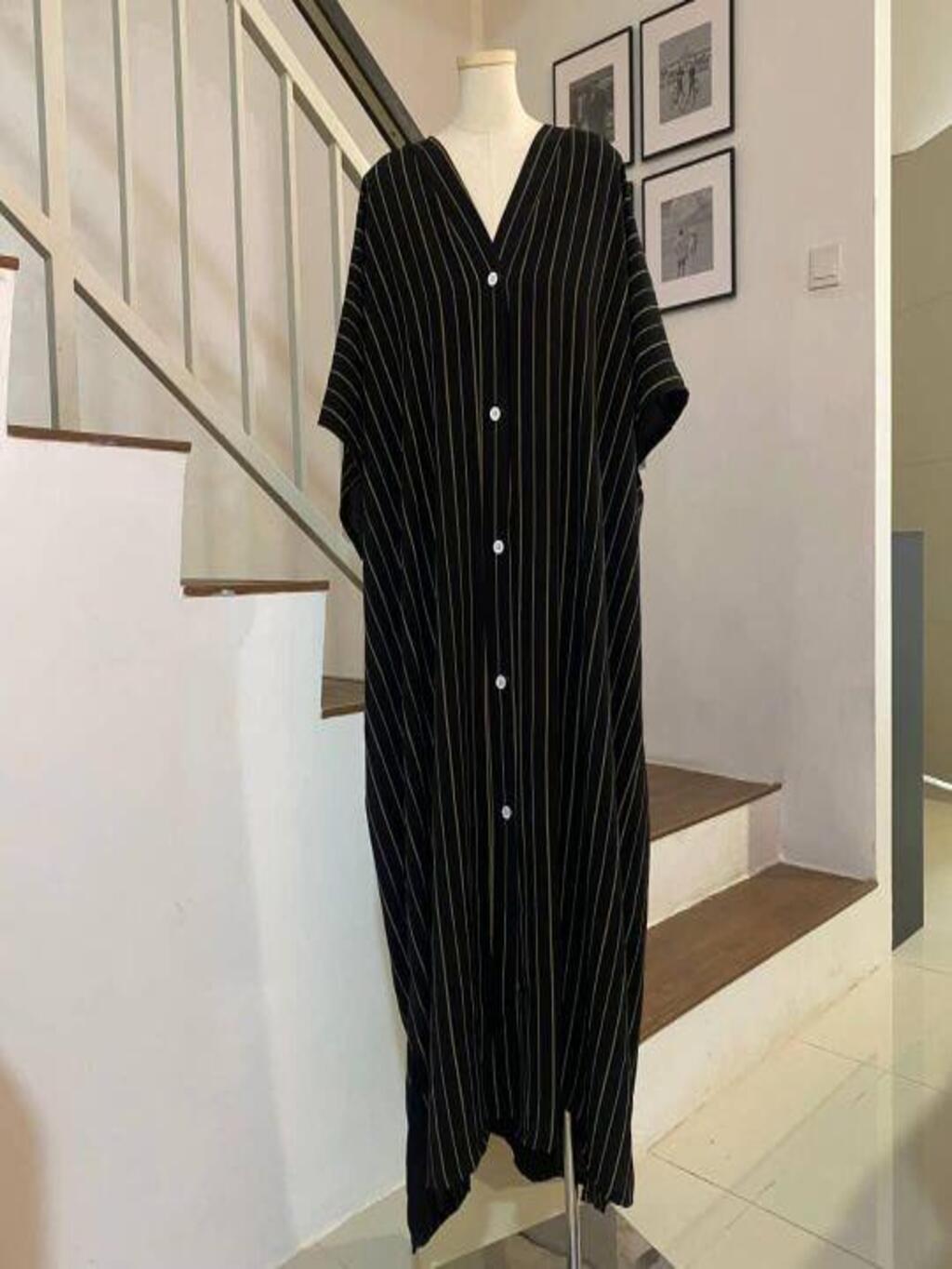 Printed Button Kaftan – Plus Size