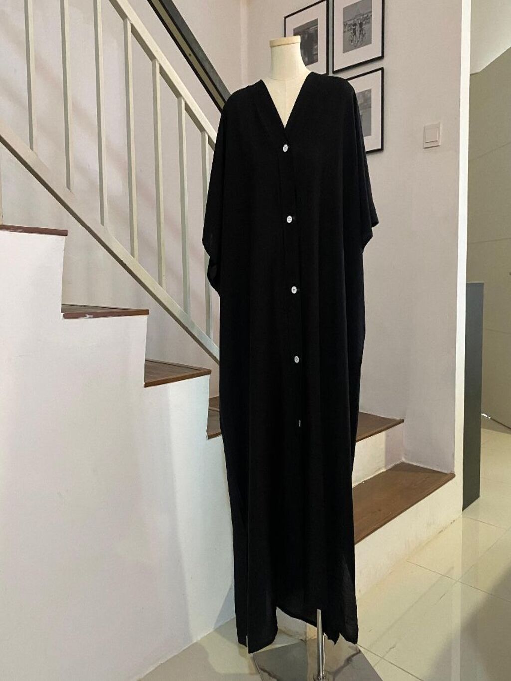 Kaftan Summer V-Neck Premium Linen Fabric