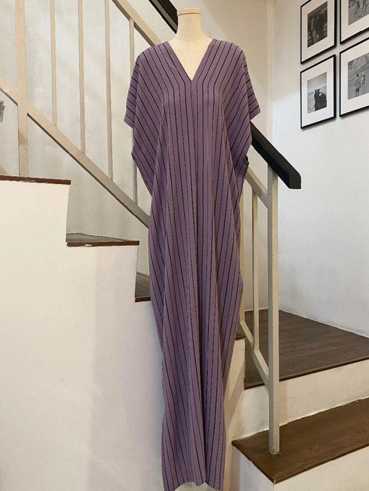 Kaftan printed V shape Material Ironless