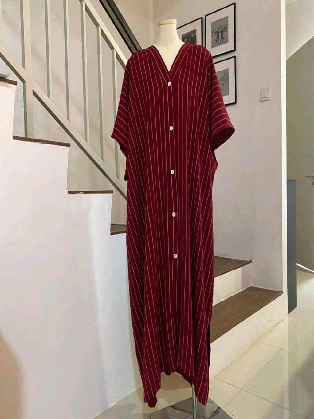Printed Button Kaftan – Plus Size