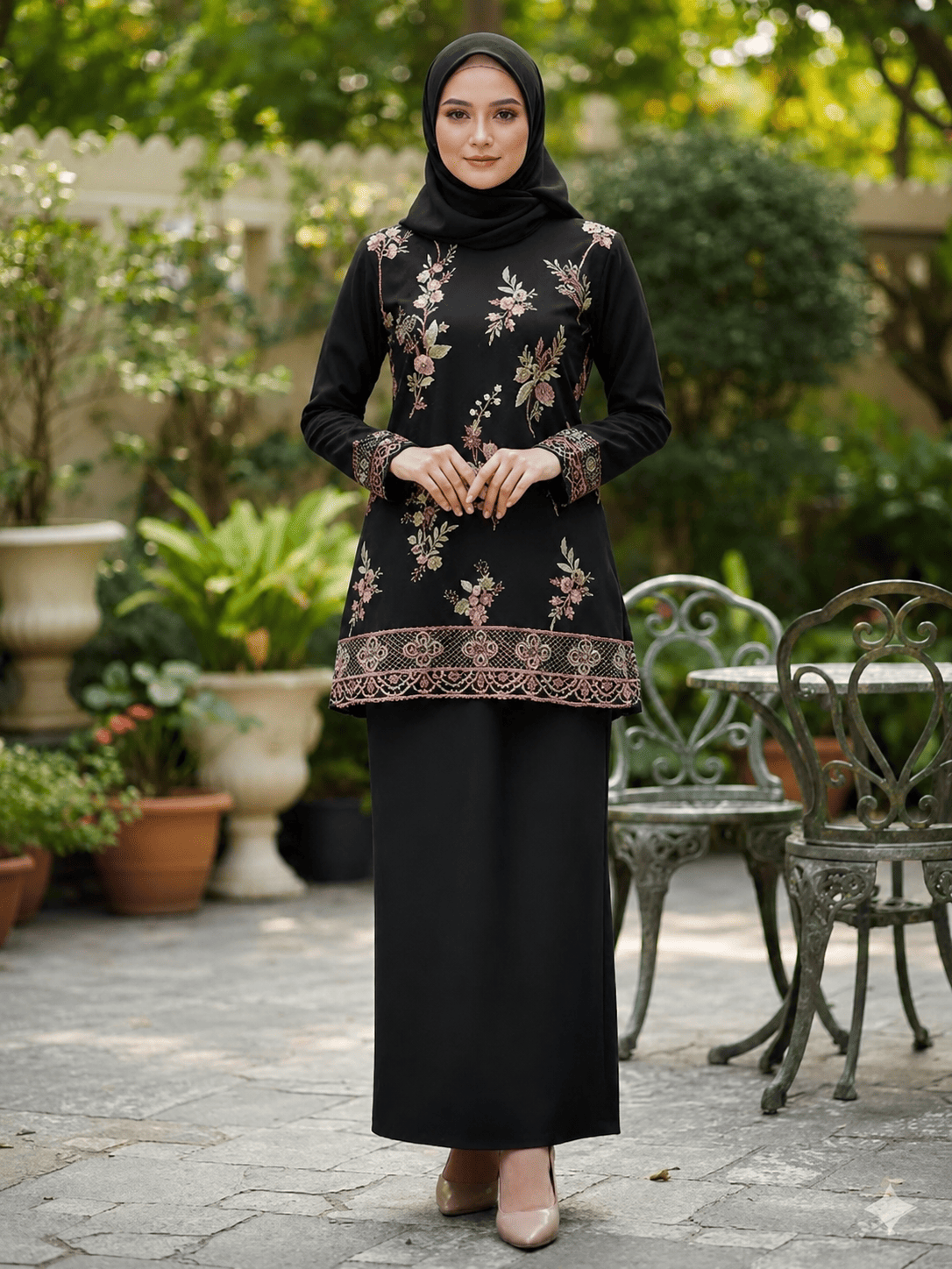 Modern Lace Baju Kurung Set