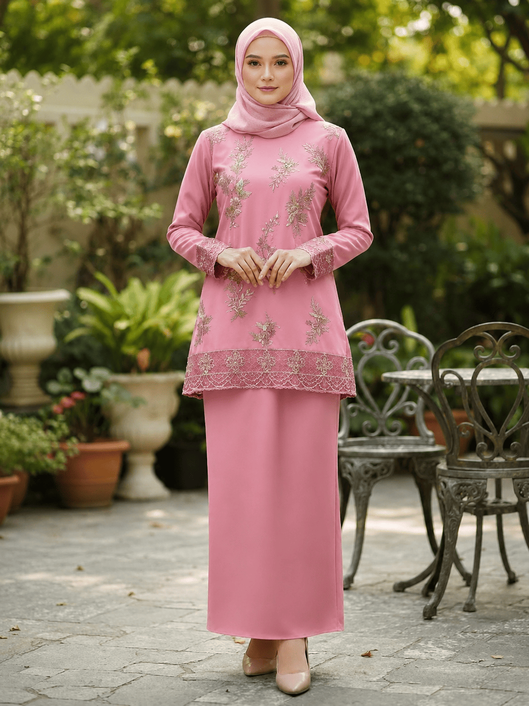 Modern Lace Baju Kurung Set