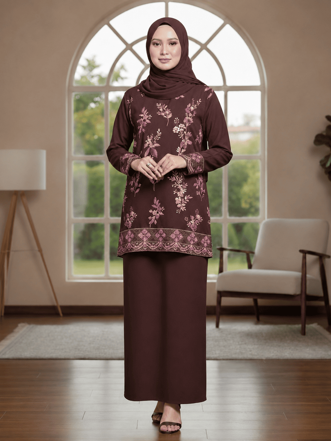 Modern Lace Baju Kurung Set