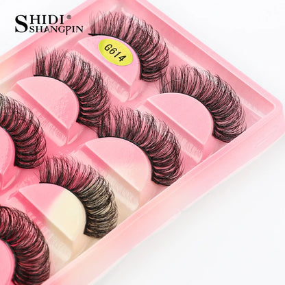 False Eyelashes Soft Faux Mink Lashes Reusable Natural