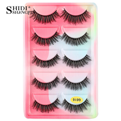 False Eyelashes Soft Faux Mink Lashes Reusable Natural