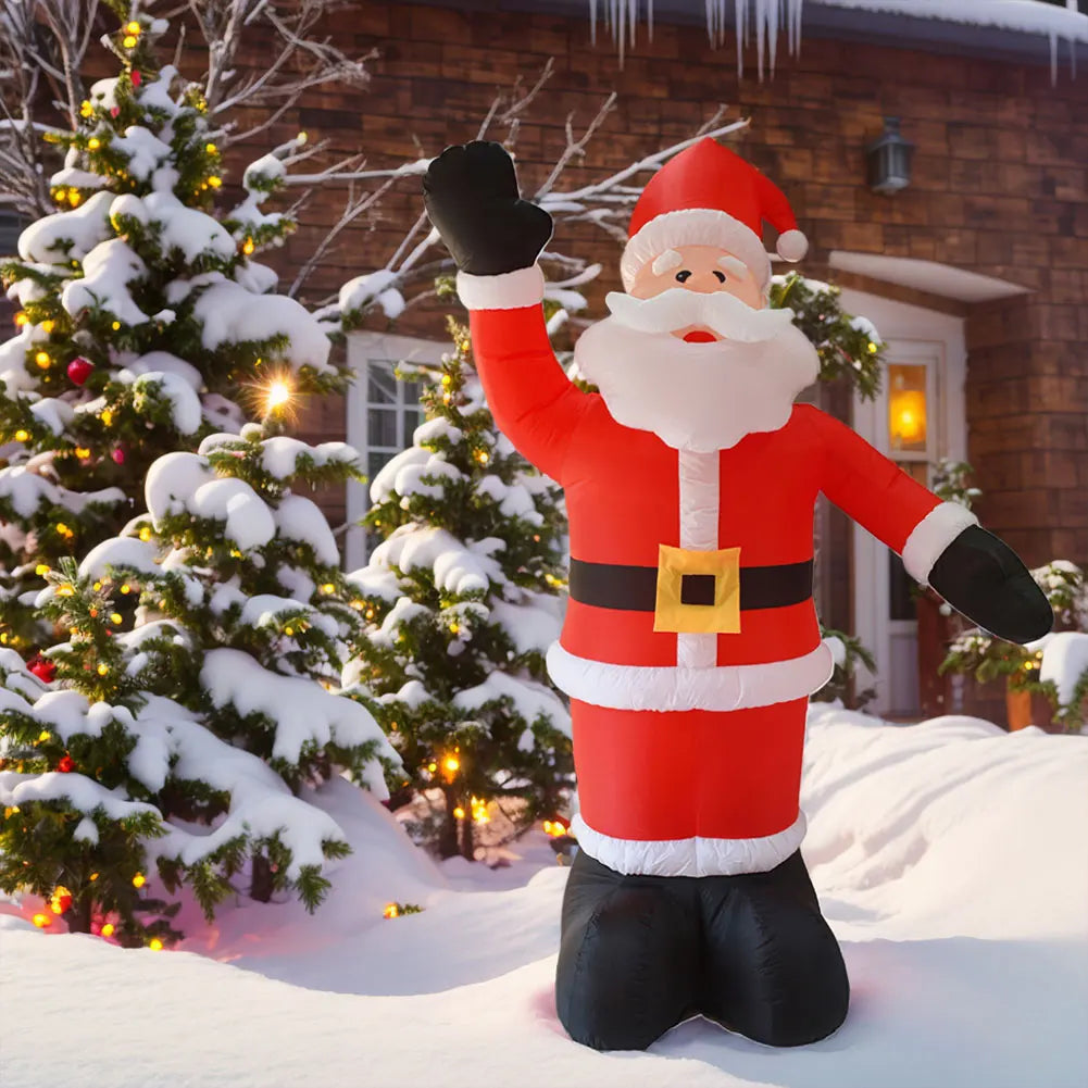 Santa Claus Waving Hand Inflate Model Christmas Decoration