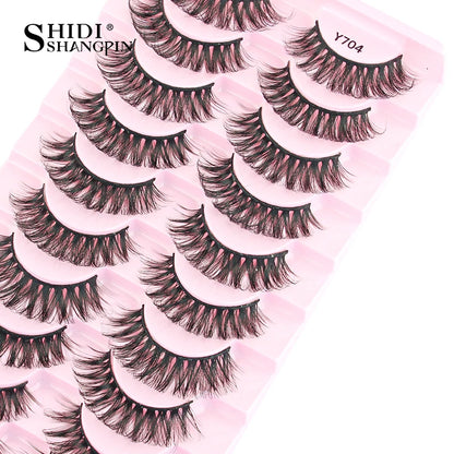 False Eyelashes Soft Faux Mink Lashes Reusable Natural