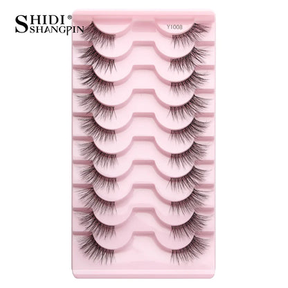 False Eyelashes Soft Faux Mink Lashes Reusable Natural