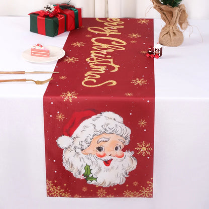 Santa Claus Christmas Table Runner Christmas Decorations