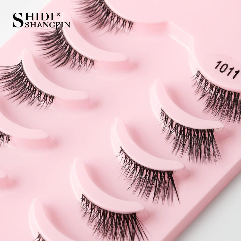 False Eyelashes Soft Faux Mink Lashes Reusable Natural