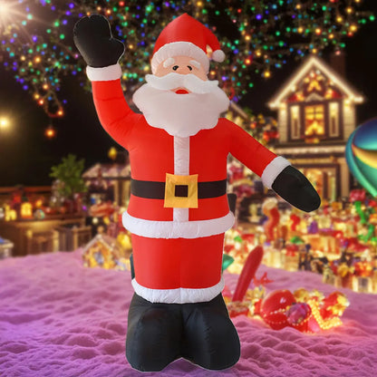 Santa Claus Waving Hand Inflate Model Christmas Decoration