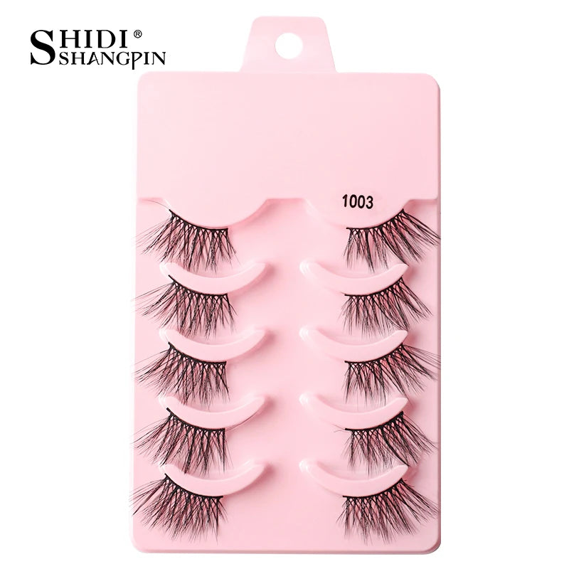 False Eyelashes Soft Faux Mink Lashes Reusable Natural