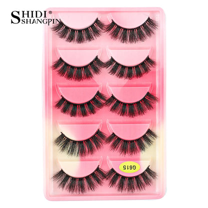 False Eyelashes Soft Faux Mink Lashes Reusable Natural