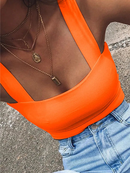 Square Neck Summer Crop Top