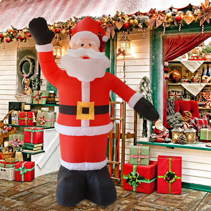 Santa Claus Waving Hand Inflate Model Christmas Decoration