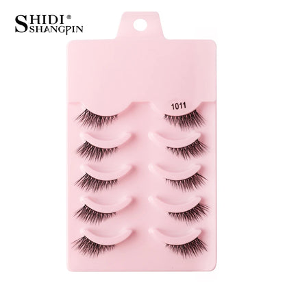 False Eyelashes Soft Faux Mink Lashes Reusable Natural