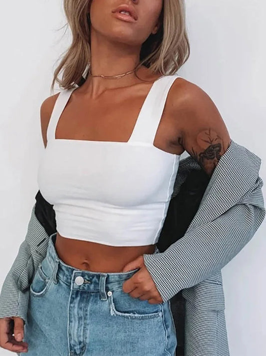 Square Neck Summer Crop Top