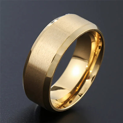 New Fashion CZ Stones Ring for Women Punk Vintage Gold