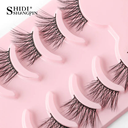 False Eyelashes Soft Faux Mink Lashes Reusable Natural