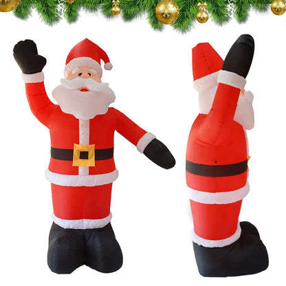 Santa Claus Waving Hand Inflate Model Christmas Decoration