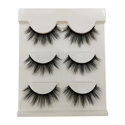 False Eyelashes Soft Faux Mink Lashes Reusable Natural