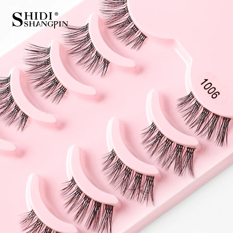 False Eyelashes Soft Faux Mink Lashes Reusable Natural