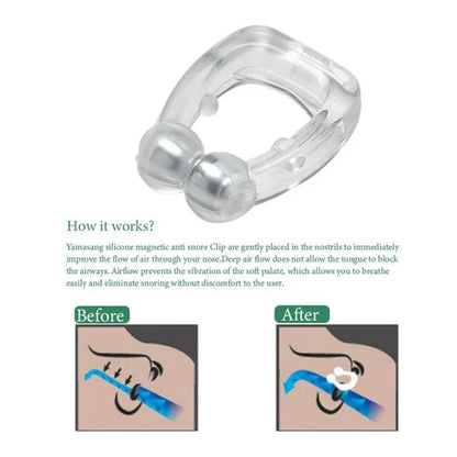 Magnetic Anti Snore Device Stop Snoring Nose Clip Easy