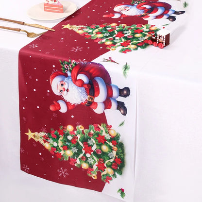 Santa Claus Christmas Table Runner Christmas Decorations