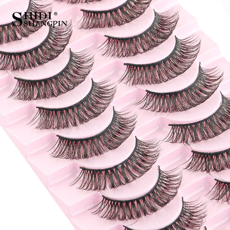 False Eyelashes Soft Faux Mink Lashes Reusable Natural