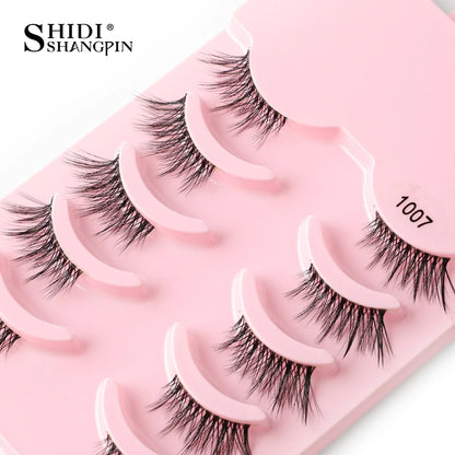 False Eyelashes Soft Faux Mink Lashes Reusable Natural