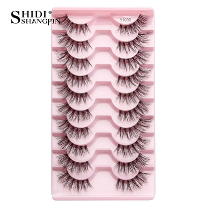 False Eyelashes Soft Faux Mink Lashes Reusable Natural