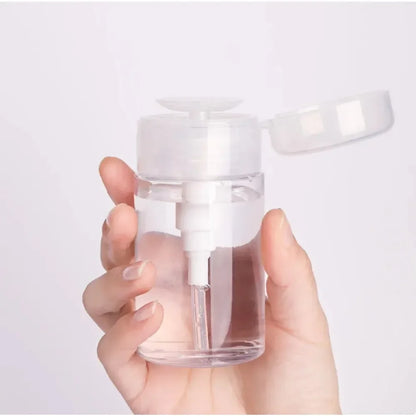 Nail Refillable Bottles Empty Press Pump Dispenser