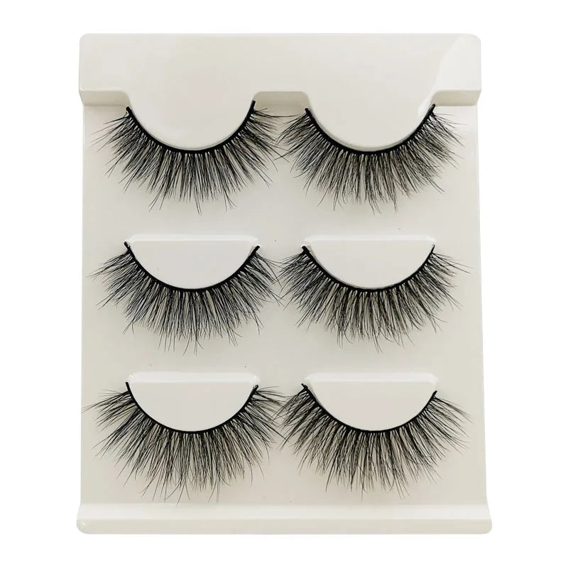 False Eyelashes Soft Faux Mink Lashes Reusable Natural