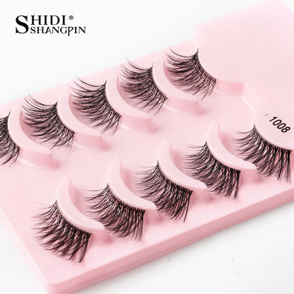 False Eyelashes Soft Faux Mink Lashes Reusable Natural