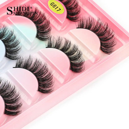 False Eyelashes Soft Faux Mink Lashes Reusable Natural