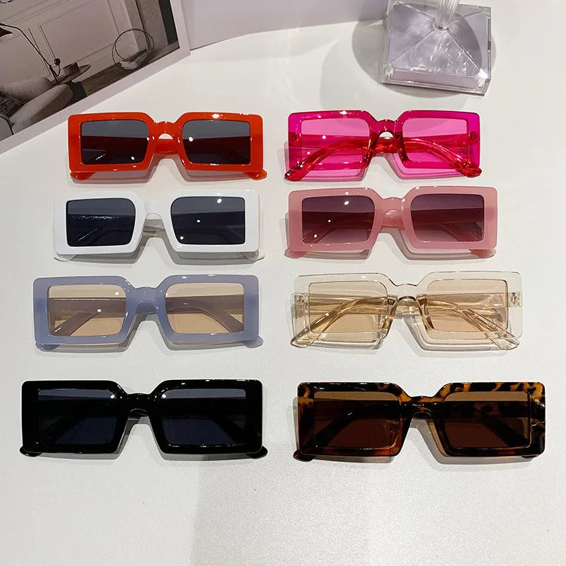 Small Frame Rectangle Sunglasses