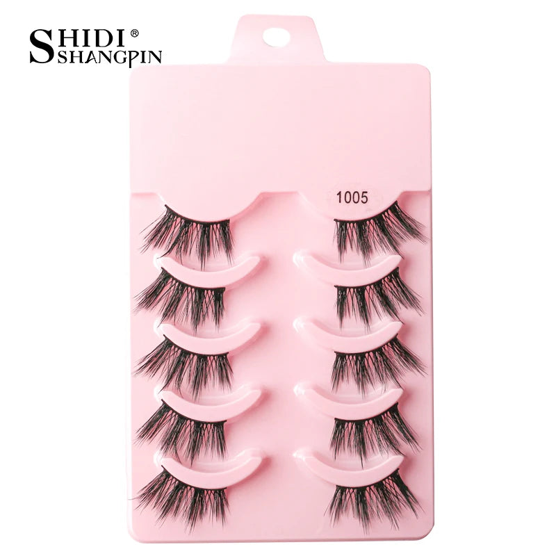 False Eyelashes Soft Faux Mink Lashes Reusable Natural