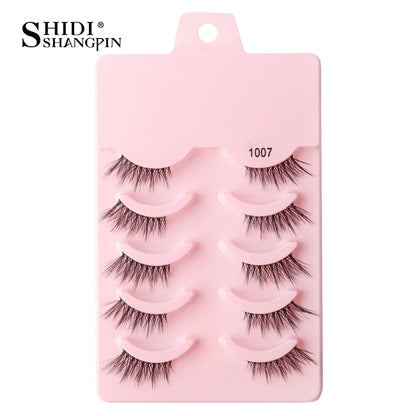 False Eyelashes Soft Faux Mink Lashes Reusable Natural