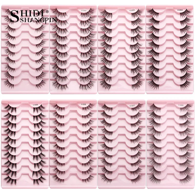 False Eyelashes Soft Faux Mink Lashes Reusable Natural