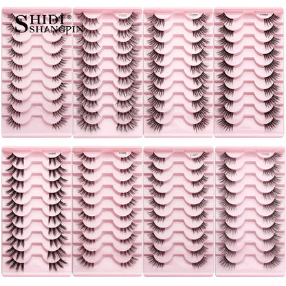 False Eyelashes Soft Faux Mink Lashes Reusable Natural