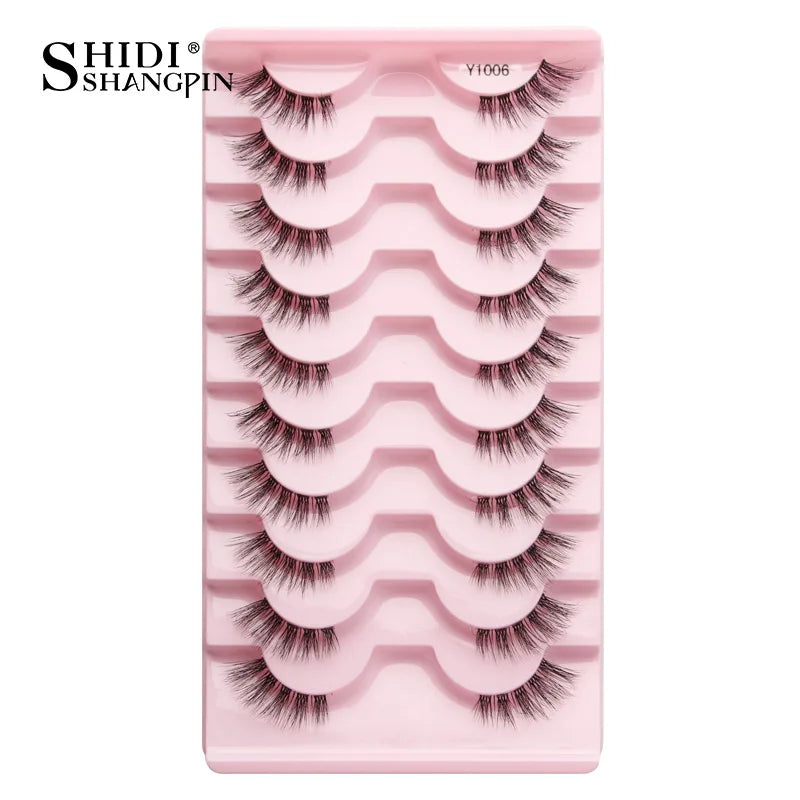 False Eyelashes Soft Faux Mink Lashes Reusable Natural