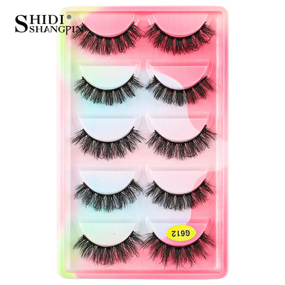 False Eyelashes Soft Faux Mink Lashes Reusable Natural